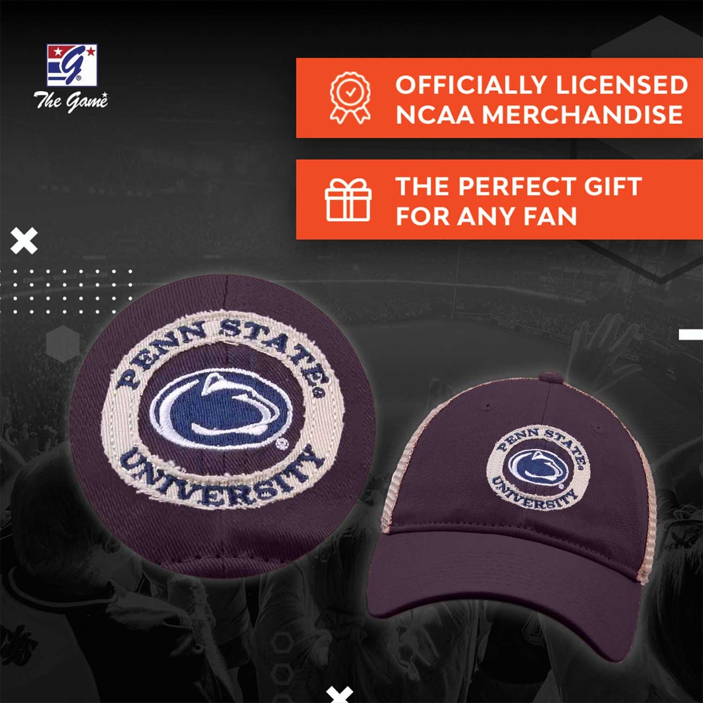 Penn State Nittany Lions The Game NCAA  Patch Meshback Snapback Hat - Navy