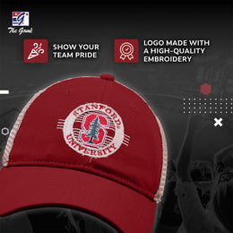 Stanford Cardinal The Game NCAA  Patch Meshback Snapback Hat - Cardinal