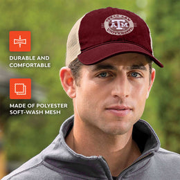 Texas A&M Aggies The Game NCAA  Patch Meshback Snapback Hat - Maroon