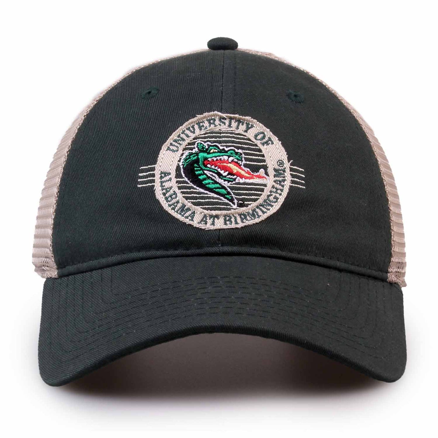 UAB Blazers The Game NCAA  Patch Meshback Snapback Hat - Green