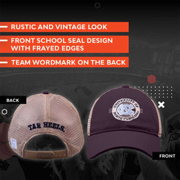 North Carolina Tar Heels The Game NCAA  Patch Meshback Snapback Hat - Navy