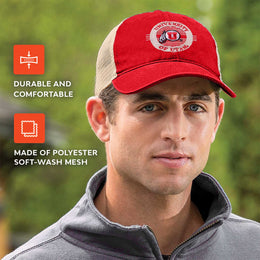 Utah Utes The Game NCAA  Patch Meshback Snapback Hat - Red