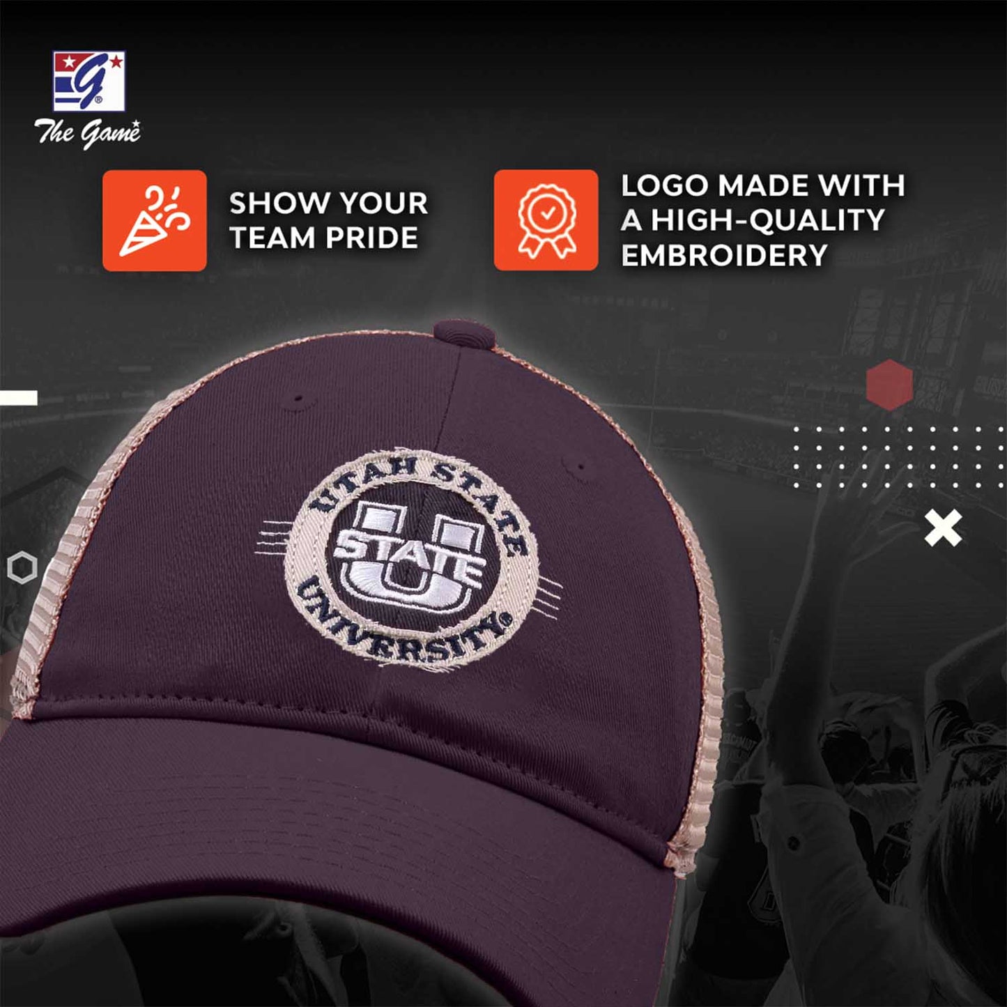 Utah State Aggies Hat With Adjustable Snapback - Navy