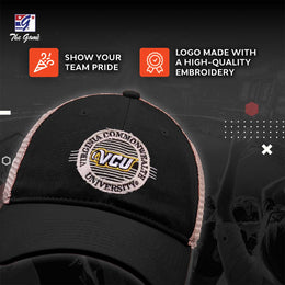 VCU Rams The Game NCAA  Patch Meshback Snapback Hat - Black