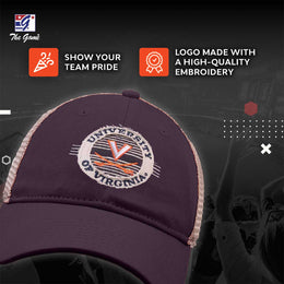 Virginia Cavaliers The Game NCAA  Patch Meshback Snapback Hat - Navy