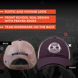 Xavier Musketeers The Game NCAA  Patch Meshback Snapback Hat - Navy