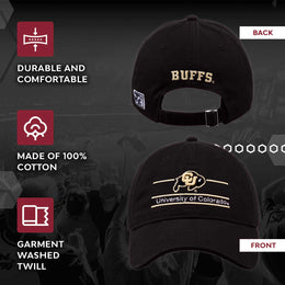 Colorado Buffaloes NCAA Adult Bar Hat - Black