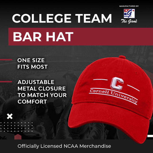 Cornell Big Red Cornell Garment Washed Bar Hat - Red