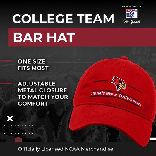 Illinois State Redbirds Illinois State Garment Washed Bar Hat - Red