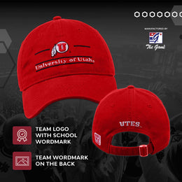 Utah Utes NCAA Adult Bar Hat - Red