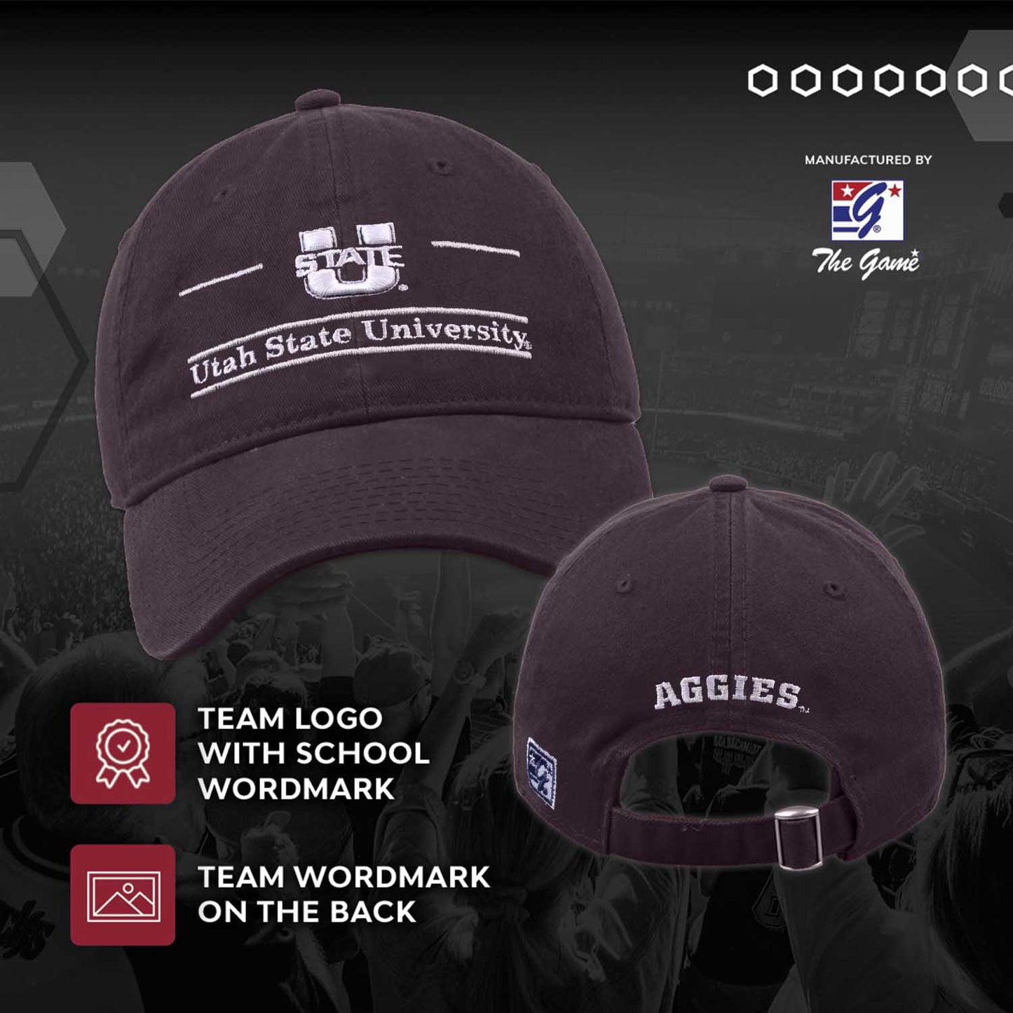 Utah State Aggies NCAA Adult Bar Hat - Navy