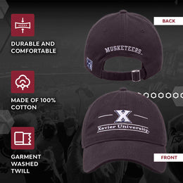 Xavier Musketeers NCAA Adult Bar Hat - Navy