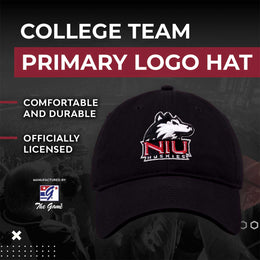 Northern Illinois Huskies NCAA Adult Relaxed Fit Logo Hat - Black
