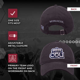 Old Dominion Monarchs NCAA Adult Relaxed Fit Logo Hat - Navy