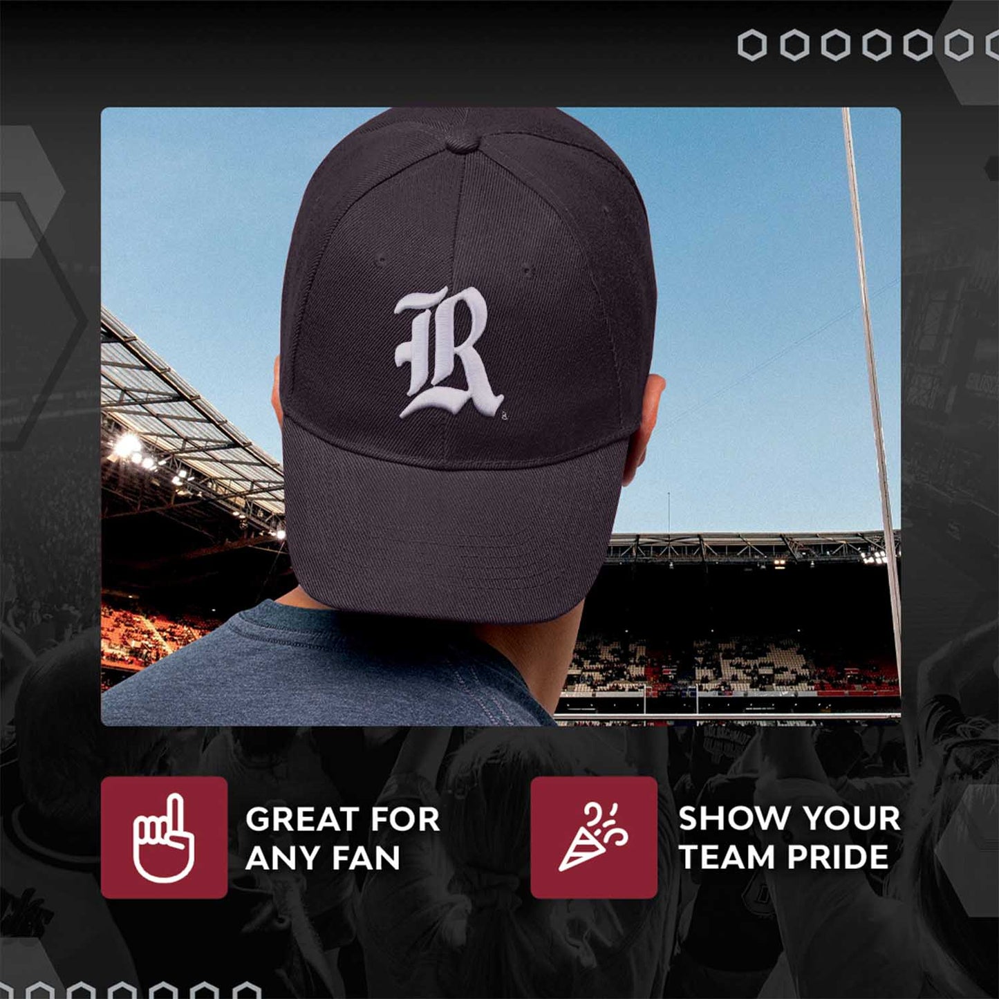 Rice Owls NCAA Adult Relaxed Fit Logo Hat - Navy