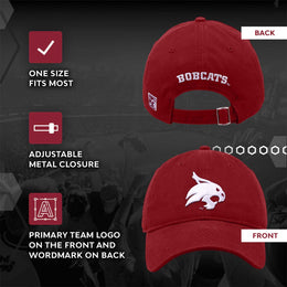 Texas State Bobcats NCAA Adult Relaxed Fit Logo Hat - Maroon