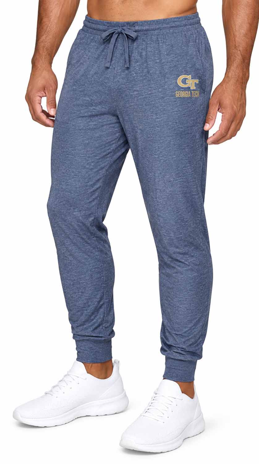 Georgia Tech Yellowjackets  NCAA Cloud Jersey Jogger Pants Navy Heather - Navy Heather
