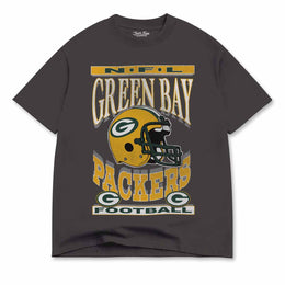 Green Bay Packers  Men's Franchise Oversized Enzyme Wash Cotton Tee - Black