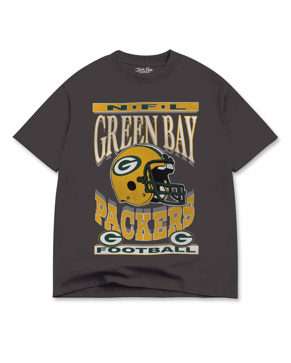 Green Bay Packers  Men's Franchise Oversized Enzyme Wash Cotton Tee - Black