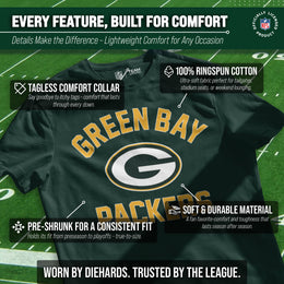 Green Bay Packers Team Fan Apparel NFL  Gameday T-Shirt - Forest Green