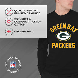 Green Bay Packers NFL Gameday Adult Long Sleeve Shirt - Black