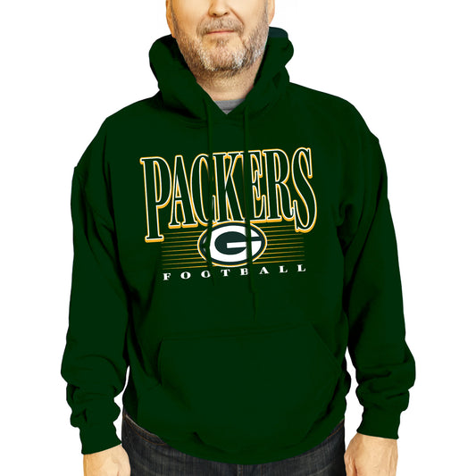 Green Bay Packers  NFL Overtime Blueprint Pullover Hoodie Men Women - Forest Green