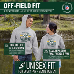 Green Bay Packers NFL Adult Property Of Hooded Sweatshirt - Sport Gray