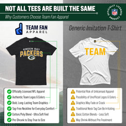 Green Bay Packers NFL Starting Fresh Short Sleeve Heather T-Shirt - Black