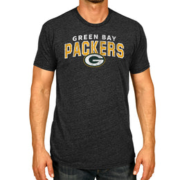 Green Bay Packers NFL Starting Fresh Short Sleeve Heather T-Shirt - Black