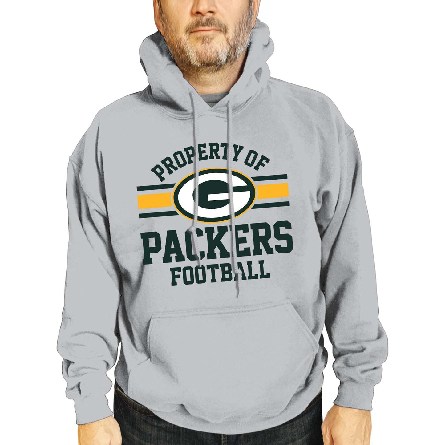 Green Bay Packers NFL Adult Property Of Hooded Sweatshirt - Sport Gray