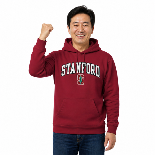 Stanford Cardinal NCAA Adult Tackle Twill Hooded Sweatshirt - Cardinal