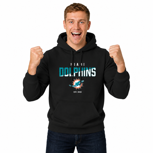 Miami Dolphins Dolphins Hoodie Fleece Sweatshirt for Men and Women - Black