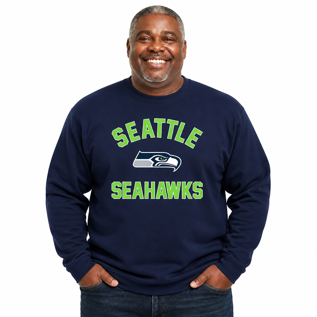 Seattle Seahawks NFL Crewneck Sweatshirt - Navy