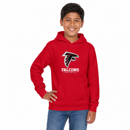 Atlanta Falcons NFL Youth Large Logo Fleece Hoodie Boys Girls - Red