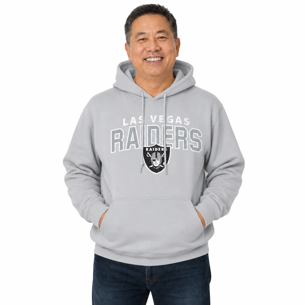 Las Vegas Raiders Starting Fresh Fleece Hoodie - Athletic Heather