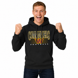 Washington Commanders NFL Overtime Blueprint Pullover Hoodie Men Women - Black