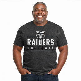 Las Vegas Raiders NFL Adult MVP True Fan T-Shirt - Charcoal