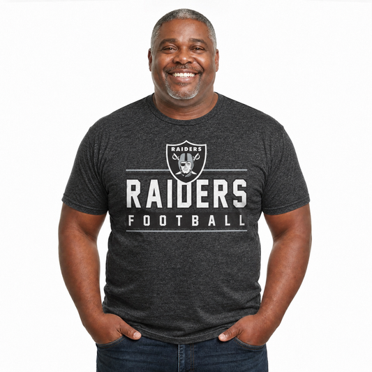 Las Vegas Raiders NFL Adult MVP True Fan T-Shirt - Charcoal