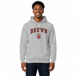 BRWN Arch & Logo Gameday Hoodie - Sport Gray
