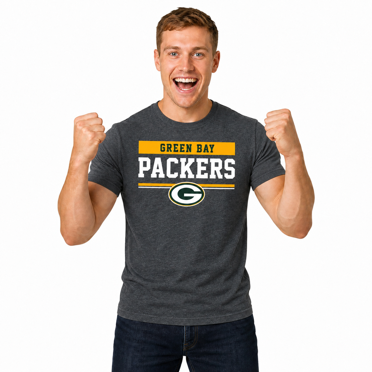 Green Bay Packers Charcoal T-Shirt for Men and Women - Charcoal