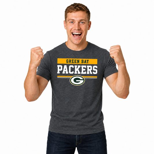 Green Bay Packers Charcoal T-Shirt for Men and Women - Charcoal