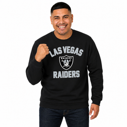 Las Vegas Raiders NFL Adult Gameday Football Crewneck Sweatshirt - Black