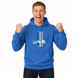 Detroit Lions Modern Throwback Fleece Hoodie - Royal