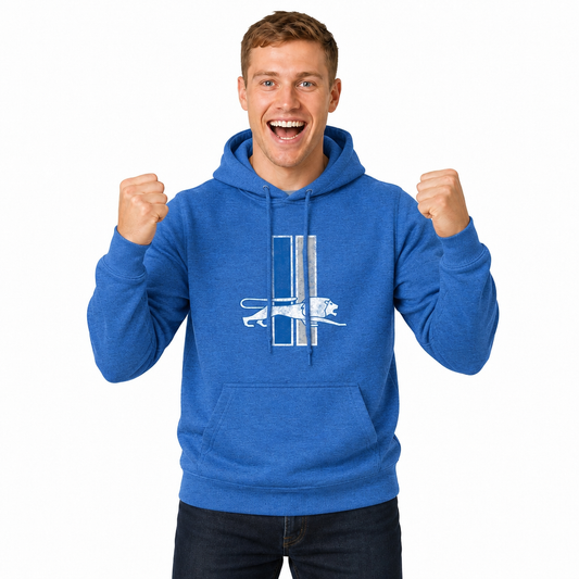 Detroit Lions Modern Throwback Fleece Hoodie - Royal