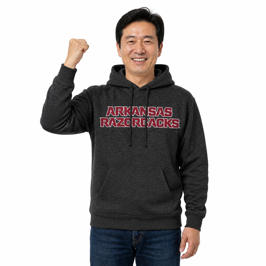 Arkansas Razorbacks NCAA Fan Hoodie Sweatshirt Men Women - Charcoal