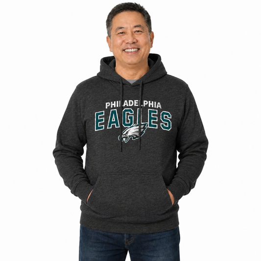 Philadelphia Eagles Starting Fresh Fleece Hoodie - Black Heather