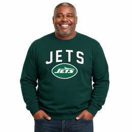 New York Jets  NFL Home Team Fleece Crewneck Sweatshirt Men Women Unisex - Forest Green