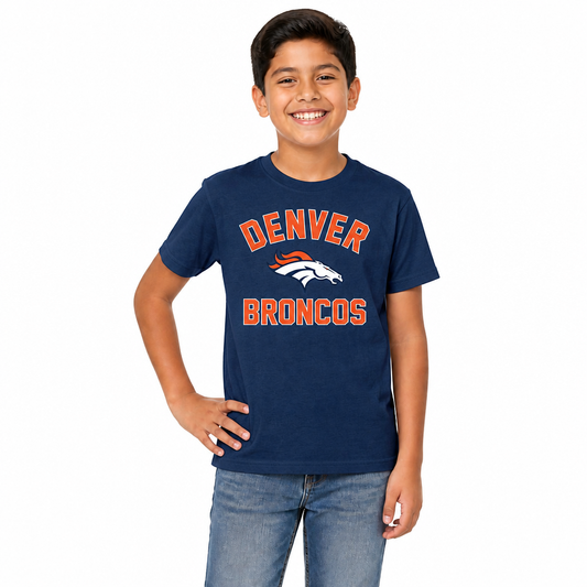 Denver Broncos Youth NFL Football T-Shirt - Navy