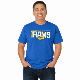 Los Angeles Rams  Modern Zone T-Shirt Men Women Officially Licensed NFL - Royal