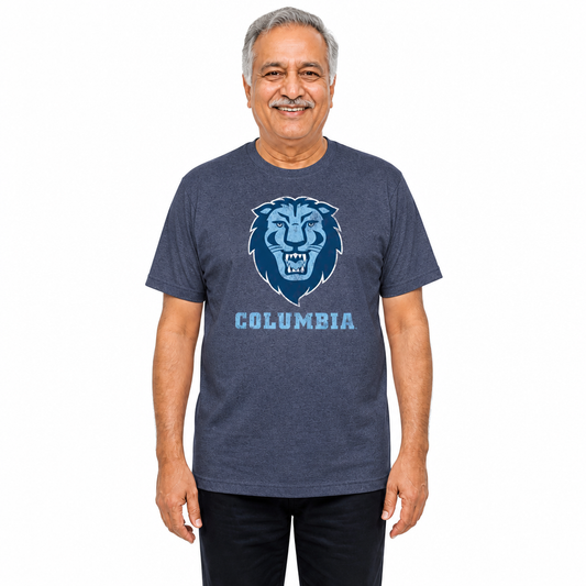 Columbia Lions Heathered Logo T-Shirt - Navy